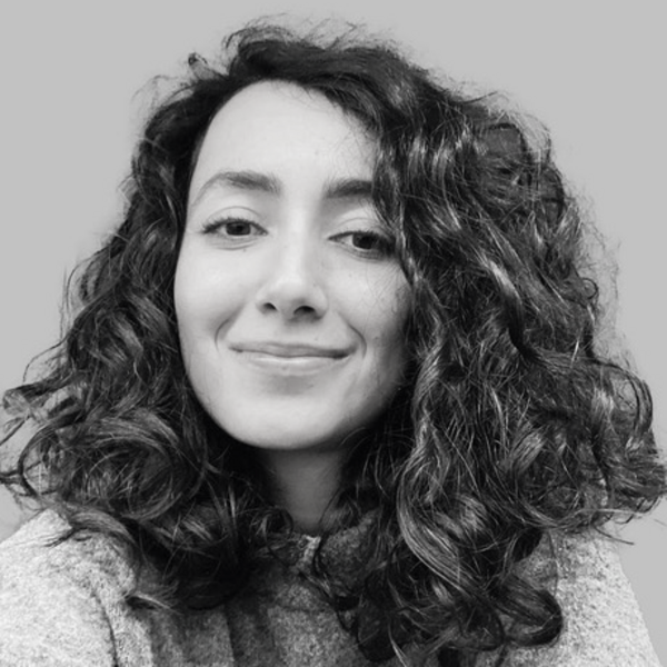 Farnaz Sassanzadeh, Vision Kino, (c) privat Porträtfoto in schwarz-weiß Farnaz Sassanzadeh